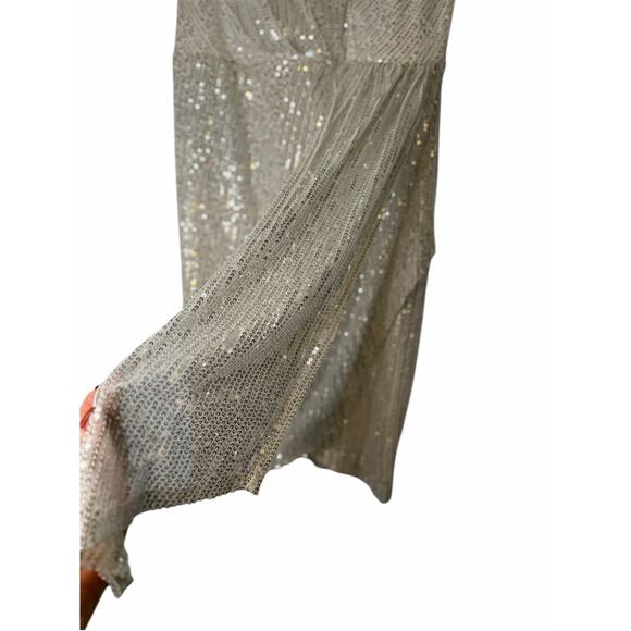 Laundry by Shelli Segal White Sequined Dress - Size S - Picture 8 of 16